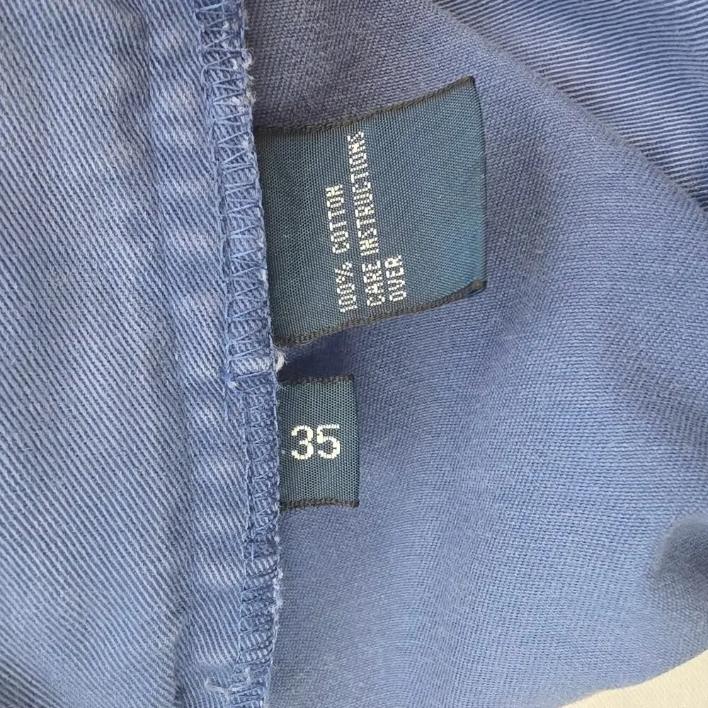 Polo Ralph Lauren Prospect Shorts Mens 35 Blue Cotton Chino Preppy Classic Fit